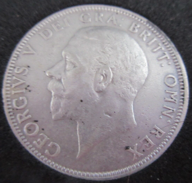 1935 KING GEORGE V  .500 SILVER FLORIN TWO SHILLINGS PRESENTED IN QUAD CAPSULE