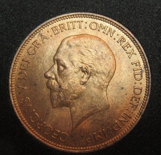 1936 KING GEORGE V 1 PENNY UNCIRCULATED WITH LUSTRE SPINK REF 4055 CC1