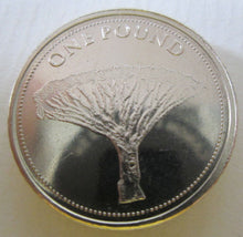 Load image into Gallery viewer, 2016 GIBRALTAR £1 ONE POUND COIN THE DRAGON TREE BUNC FROM MINT SEALED BAG
