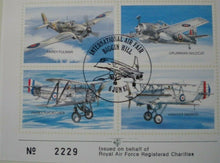 Load image into Gallery viewer, 1987 INTERNATIONAL AIR FAIR BIGGIN HILL G/C CUNNINGHAM SIGNED FLOWN STAMP COVER
