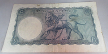 Load image into Gallery viewer, 1961 O&#39;BRIEN BRITANNIA FIVE POUND £5 NOTE JULY 1961 VF+ J12 037489
