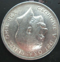 Load image into Gallery viewer, 1917 GEORGE V BARE HEAD FIRST COIN HALF 1/2 CROWN SPINK 4011 CROWNED SHIELD Cc1
