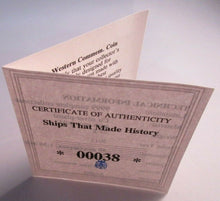 Load image into Gallery viewer, 2013 SHIPS THAT MADE HISTORY SS GREAT WESTERN PROOF SILVER PLATED MEDAL &amp; COA
