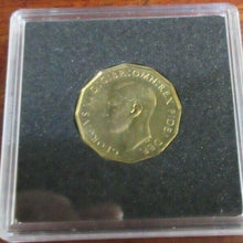 Load image into Gallery viewer, 1950 George VI Brass PROOF Threepence ROYAL MINT FDC BOX / COA
