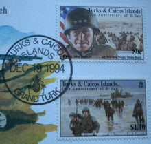 Load image into Gallery viewer, 1994 US FIRST ARMY TROOPS OMAHA BEACH 50TH ANNIVER D-DAY 5 CROWN COIN COVER PNC
