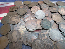 Load image into Gallery viewer, QUEEN VICTORIA PENNY COIN WORN &amp; DIRTY VIELED &amp; BUN HEADS PICKED AT RANDOM
