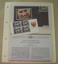 Load image into Gallery viewer, 2009 QE II&#39;S ROYAL GRANDCHILDREN - PRINCE WILLIAM STAMP COVER/ 4 MNH STAMPS/INFO
