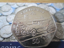 Load image into Gallery viewer, ISLE OF MAN &amp; GIBRALTAR CHRISTMAS 50P COINS 1978 - 2017 BUNC AND PROOF MULTI
