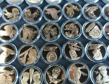 Load image into Gallery viewer, History of Man in Flight 1973 Gold Plated Bronze Scarce Medals + Info Sheet
