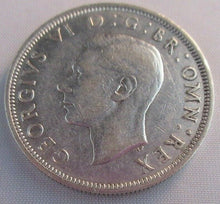 Load image into Gallery viewer, 1941 KING GEORGE VI HALF CROWN aUNC.500 SILVER COIN IN PROTECTIVE CLEAR FLIP
