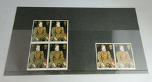 Load image into Gallery viewer, ELIZABETH I BRITISH PAINTINGS 4d 6 STAMPS MNH INCLUDES STAMP HOLDER
