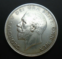 Load image into Gallery viewer, 1935 GEORGE V BARE HEAD COINAGE HALF 1/2 CROWN SPINK 4037 CROWNED SHIELD C1
