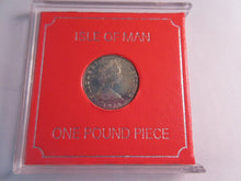 Load image into Gallery viewer, 1978 UK £1 ISLE OF MAN TRISKELES UNCIRCULATED ONE POUND COIN CASED
