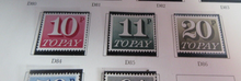 Load image into Gallery viewer, 1970 - 1975 POSTAGE TO PAY STAMPS MNH STAMPS WITH ALBUM PAGE
