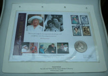 Load image into Gallery viewer, 1900-2000 HER MAJESTY QUEEN ELIZABETH THE QUEEN MOTHER £5 COIN COVER PNC
