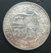 Load image into Gallery viewer, 1918 GEORGE V BARE HEAD FIRST COIN HALF 1/2 CROWN SPINK 4011 CROWNED SHIELD Cc2
