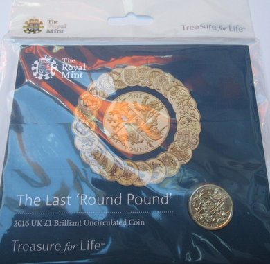 The Last Round Pound 2016 BUnc UK Royal Mint £1 Coin Pack SEALED