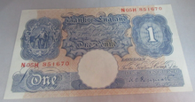 Load image into Gallery viewer, 1940 £1 ONE POUND BANK NOTE MARCH 1940 PEPPIATT BLUE VF-EF N05H 851670
