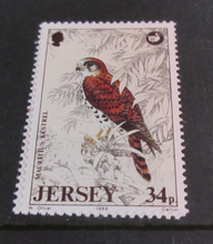 Load image into Gallery viewer, JERSEY 1988 1989 1992 &amp; 1993 DECIMAL STAMPS X 4 MNH IN STAMP HOLDER
