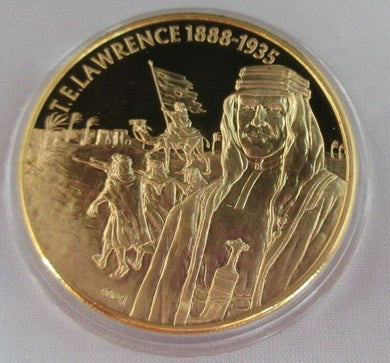 T E LAWRENCE EAST QEII CARIBBEAN STATES PIEDFORT GOLD PLATED 2004 2 DOLLAR COIN