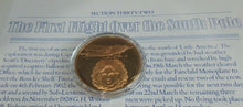 Load image into Gallery viewer, History of Man in Flight 1973 Gold Plated Bronze Scarce Medals + Info Sheet
