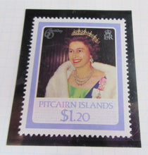 Load image into Gallery viewer, 1986 QUEEN ELIZABETH II 60TH BIRTHDAY PITCAIRN ISLANDS STAMPS &amp; ALBUM SHEET
