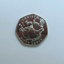 Load image into Gallery viewer, 2020 CHRISTMAS 50p Coin FATHER CHRISTMAS NEW BUNC ENCAPSULATED WITH COA
