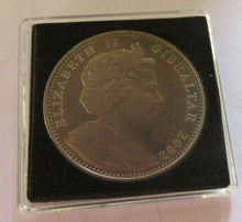 Load image into Gallery viewer, 2002 GOLDEN JUBILEE LONDON TOWER BRIDGE PROOF GIBRALTAR ONE CROWN COIN BOX &amp; COA
