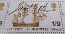 Load image into Gallery viewer, 1968 CAPTAIN COOK&#39;S ENDEAVOUR AND SIGNATURE 1s 9d 40 x STAMPS MNH
