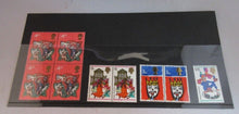 Load image into Gallery viewer, VARIOUS CHRISTMAS STAMPS X 9 MNH 1966 1968 &amp; 1970 IN CLEAR FRONTED STAMP HOLDER
