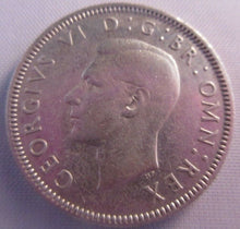 Load image into Gallery viewer, 1940 KING GEORGE VI BARE HEAD .500 SILVER ONE SHILLING COIN &amp; CLEAR FLIP E1
