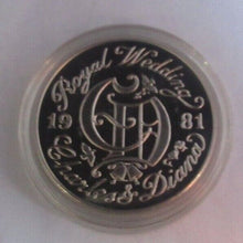 Load image into Gallery viewer, Charles and Diana Side by Side 1981 Royal Wedding Proof Medallion
