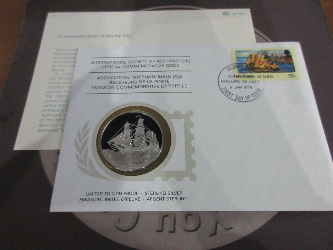 Int'l Society of Postmasters Commemorative Issues Silver Proof FDC's Multi-List