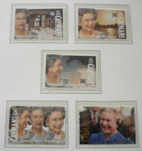 Load image into Gallery viewer, 1952-1992 QEII 40TH ANNIVERSARY OF THE ACCESSION - 5 X CAYMAN MNH STAMPS/INFO
