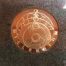 Load image into Gallery viewer, 2000 MILLENNIUM TURKS &amp; CAICOS GOLD &amp; SILVER 25 CROWN COIN BOX/COA
