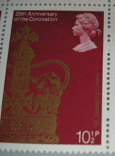 Load image into Gallery viewer, 1978 ST EDWARDS CROWN 25TH ANNIV OF THE CORONATION 10 1/2p BLOCK 10 STAMPS MNH
