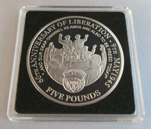 Load image into Gallery viewer, 2005 60TH ANNIVERSARY LIBERATION OF CHANNEL ISLANDS S/PROOF £5 COIN BOX &amp; COA
