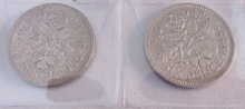 Load image into Gallery viewer, 1953-1967 QUEEN ELIZABETH II SIXPENCE 6d FULL 15 COIN SET IN CLEAR FLIP
