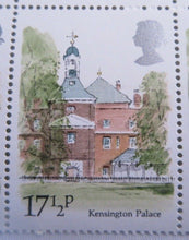 Load image into Gallery viewer, 1980 LONDON LANDMARKS KENSINGTON PALACE 17 1/2p BLOCK OF 8 STAMPS MNH
