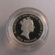 Load image into Gallery viewer, 1995 £2 PEACE DOVE AFTER WWII SILVER PROOF TWO POUND COIN BOXED IN RM BOX
