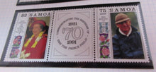 Load image into Gallery viewer, 1991 THE BIRTHDAYS OF QEII 65 &amp; PRINCE PHILIP 70 STAMPS MNH &amp; ALBUM SHEET
