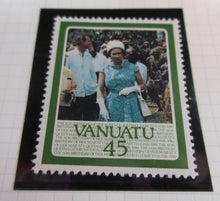 Load image into Gallery viewer, 1986 QUEEN ELIZABETH II 60TH BIRTHDAY  VANUATU STAMPS &amp; ALBUM SHEET
