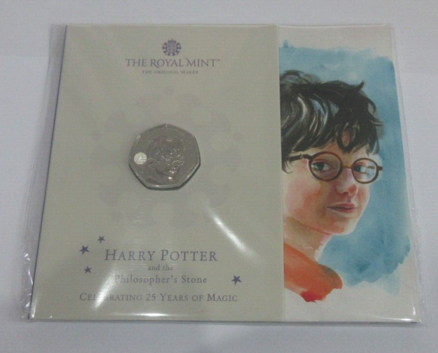 Harry Potter 2022 The Philosopher's Stone 25 Years BUnc 50p Pack Royal Mint