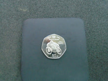 Load image into Gallery viewer, 2010 Isle of Man TT Race 50 Years of Suzuki Racing 50p AA MINT MARK BUNC BOXED
