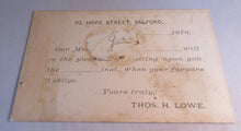 Load image into Gallery viewer, QUEEN VICTORIA HALF PENNY POSTCARD USED IN CLEAR FRONTED HOLDER
