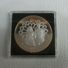 Load image into Gallery viewer, QEII &amp; PRINCE PHILIP WEDDING 2006  SILVER PROOF .999 SELECTIVE GOLD CROWN COIN
