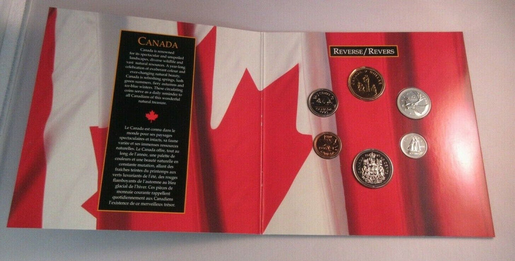 1995 OH CANADA - IMAGES OF CANADA, ROYAL CANADIAN MINT UNCIRCULATED 6 COIN SET