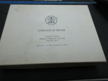 Load image into Gallery viewer, 1975 COINAGE OF BELIZE STERLING SILVER 8 COIN SET box coa and outer box
