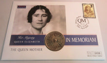 Load image into Gallery viewer, 1900-2002 HER MAJESTY THE QUEEN MOTHER IN MEMORIAM BUNC CROWN COIN/PNC
