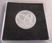Load image into Gallery viewer, 2007 MILLENNIUM BRIDGE SILVER PROOF £1 ONE POUND COIN WITH BOX &amp; COA
